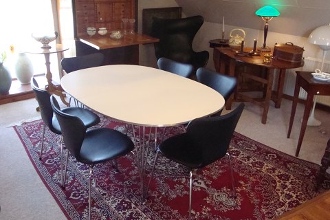 Piet Hein table, we have many on stock. Price depends on size and condition.
5000m2 showroom