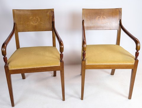 Armchairs, mahogany, empire, marquetry, 1920
Great condition
