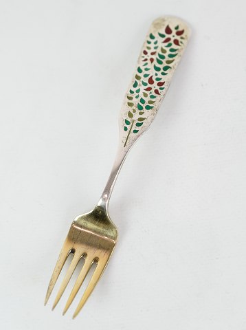 Anton Michelsen gilded sterling silver, Christmas fork, Palle Pio, 1955.
Great condition
