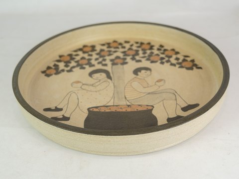 Keramik Fad - Herman Kähler - Motiv Af Adam & Eva
Flot stand
