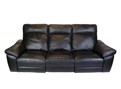 3. Personers Sofa - Justerbar Sæder - Ægte Læder - Skandinavisk Design
Flot stand
