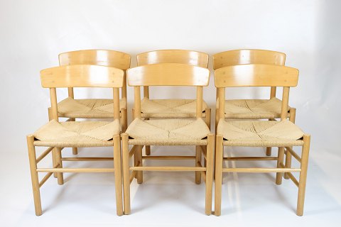 Sæt Af Seks Folkestole - Model J39 - Folkestolen - Børge Mogensen - FDB Møbler - 
1960erne
