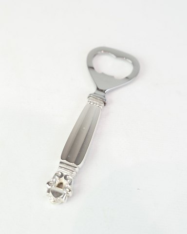 Flaskeoplukker - Kort skaft - Konge Mønster - Georg Jensen - Sterling & Rustfrit 
Stål
