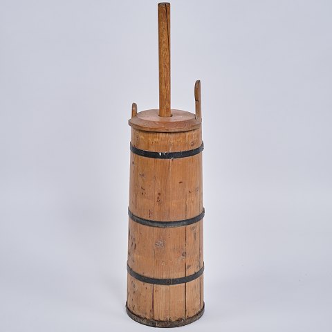 Smørkværner - Egetræ og stål - 1860
