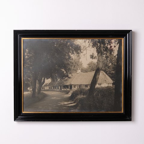 Tryk med Motiv af Gård i Viborg efter Fotografi af Carl Joh. Zacho fra 1940