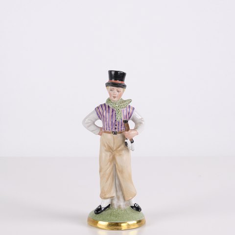 Vintage Porcelænsfigur af Mand
