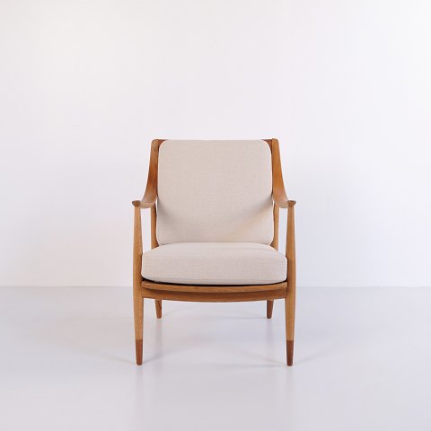 Peter Hvidt & Mølgaard FD 135 Lænestol i Eg og Teak fra France & Daverkosen, 1950’erne
