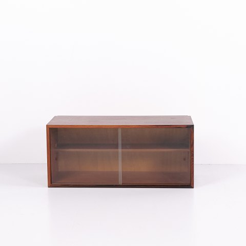Væghængt Skab i Palisander med Glaslåger, Dansk Design, 1960’erne