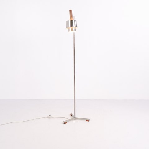 Jo Hammerborg Model 294 Gulvlampe i Stål og Palisander for Fog & Mørup 1960