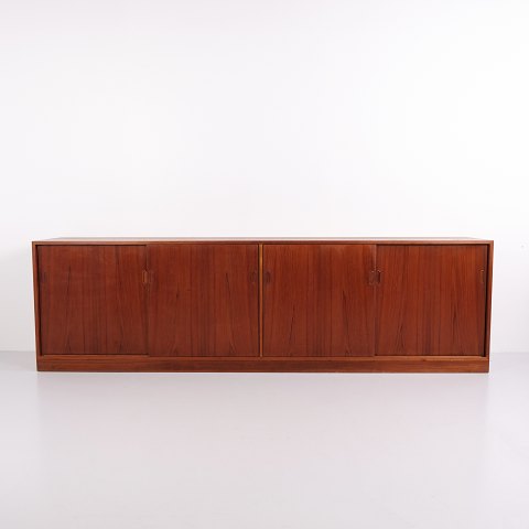 Lang Lav Skænk i Teak Mid Century Modern fra 1960