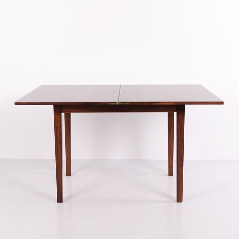 Ejner Larsen Spillebord i Palisander med Opklappelig og Drejelig Plade fra 1950
