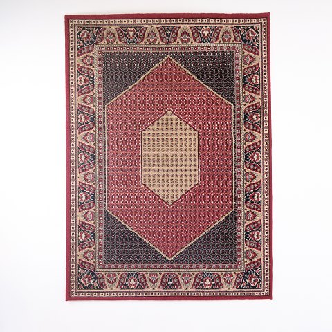 Bidjar Orientalsk Tæppe med Geometrisk Medaljon Iran 220 x 160 cm