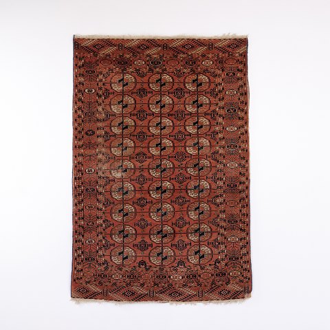 Turkoman Tekke Tæppe i Røde og Brune Nuancer 170 x 115 cm