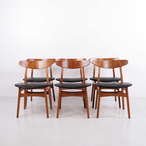 Hans J. Wegner Sæt af 6 CH30 Spisebordsstole for Carl Hansen & Søn 1950