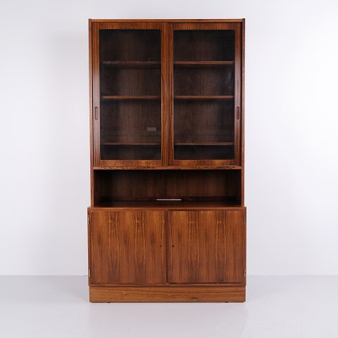 Carlo Jensen Todelt Vitrineskab i Palisander for Hundevad & Co. 1960’erne