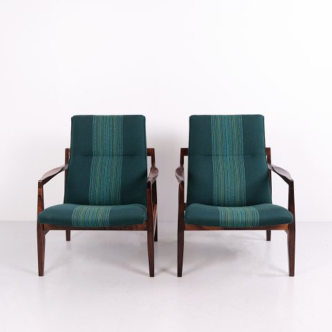 Jens Risom Lounge Chair Model C130 i Palisander for Jens Risom Design Inc. ca. 1960