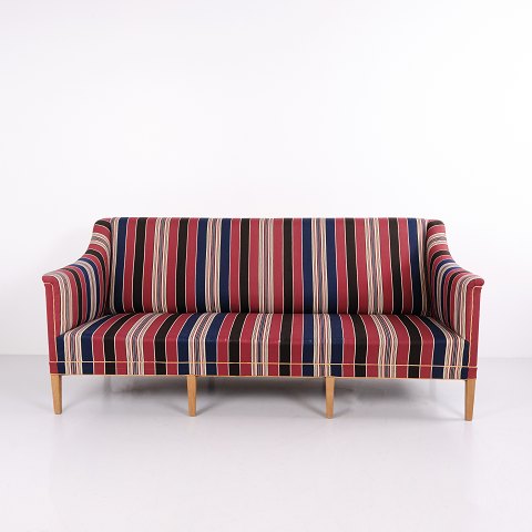 Kaare Klint 3 Personers Sofa Model 6092 i Mahogni og Uld for Rud. Rasmussen