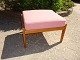 Foot stool in oak designed by Hans Wegner Generation Getama furniture factory No 
290 GE needs new upholstery 5000 m2 showroom