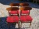 4 chairs in teak Danish design from 1960 5000 m2 showroom
