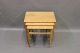 Hans Jørgen  Wegner nesting tables in soap finished solid oak produced by 
Andreas Tuck Super nice condition 5000 m2 showroom