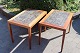 A pair of Lamp tables in rosewood with Royal Copenhagen tiles. The tables are 
from Haslev furniture factory. 
5000m2 showroom.