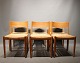 Set of 6 dining room chairs in oak with papercord seat by Poul M. Volther and 
Frem Røjle from the 1960s.
5000m2 showroom.