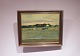 Oil painting with countryside motif, signed Marcell 41 by Marcell Wernegreen 
Jensen.
5000m2 showroom.