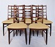 Set of 8 dining room chairs, model Lis, in rosewood by Niels Koefoed and Koefoed 
furniture factory, Hornslet.
5000m2 showroom.
