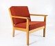Armchair - Oak - Red wool fabric - Hans J. Wegner - Getama - 1960