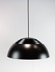 Ceiling pendant, Royal, in black metal by Arne Jacobsen and Louis Poulsen.
5000m2 showroom.