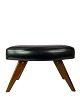 Stool - Black Artificial Leather - Legs In Teak - Danish Design - 1960
Great condition
