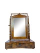 Dressing mirror of polished elm from around the 1860s. 
5000m2 showroom.
Great condition
