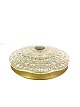 Loftlampe i messing og glas af dansk design fremstillet af Orrefors glasværk i 
1960erne.
5000m2 udstilling.
Flot stand
