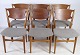 Set of Six, "Model 42A" Designed by Helge Sibast, Oak & Teak, Gray Cushion, 1953
Great condition
