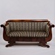 Antik Sofa - Empire Stil - Stribet Polstring - Mahogni - 1830erne
