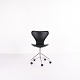 Syver Office chair - Model 3117 - Black leather - Swivel function - Arne 
Jacobsen - Fritz Hansen
Excellent condition
