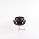 Armchair - The Swan - Model 3320 - Brown Leather - Arne Jacobsen - Fritz Hansen - 2007