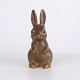 Knud Basse Hare Figur i Glaseret Keramik, Dansk Design 1960erne