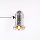 Vintage Spotlight / Teaterlampe i Poleret Aluminium med Justerbart Ophæng fra 1950