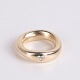 Ole Lynggaard Love ring i 14 karat guld med diamanthjerte