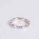 Ole Lynggaard Ring 14 Karat hvidguld med hjerter og indgravet "Forever Love"