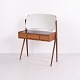 Sminkebord i Teak med Sort Glas Ølholm Møbelfabrik 1960’erne Tilskrevet Arne Vodder