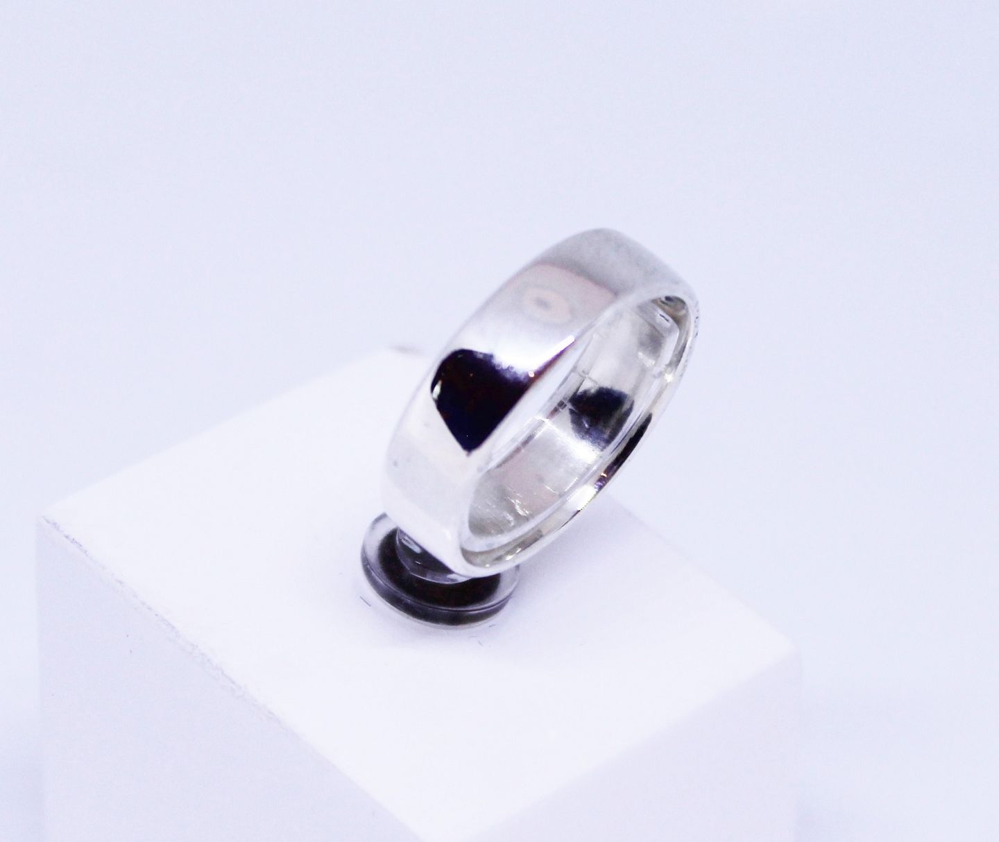 Diskutere lighed flamme Enkel sølv ring. * 5000m2 udstilling. - Osted Antik & Design