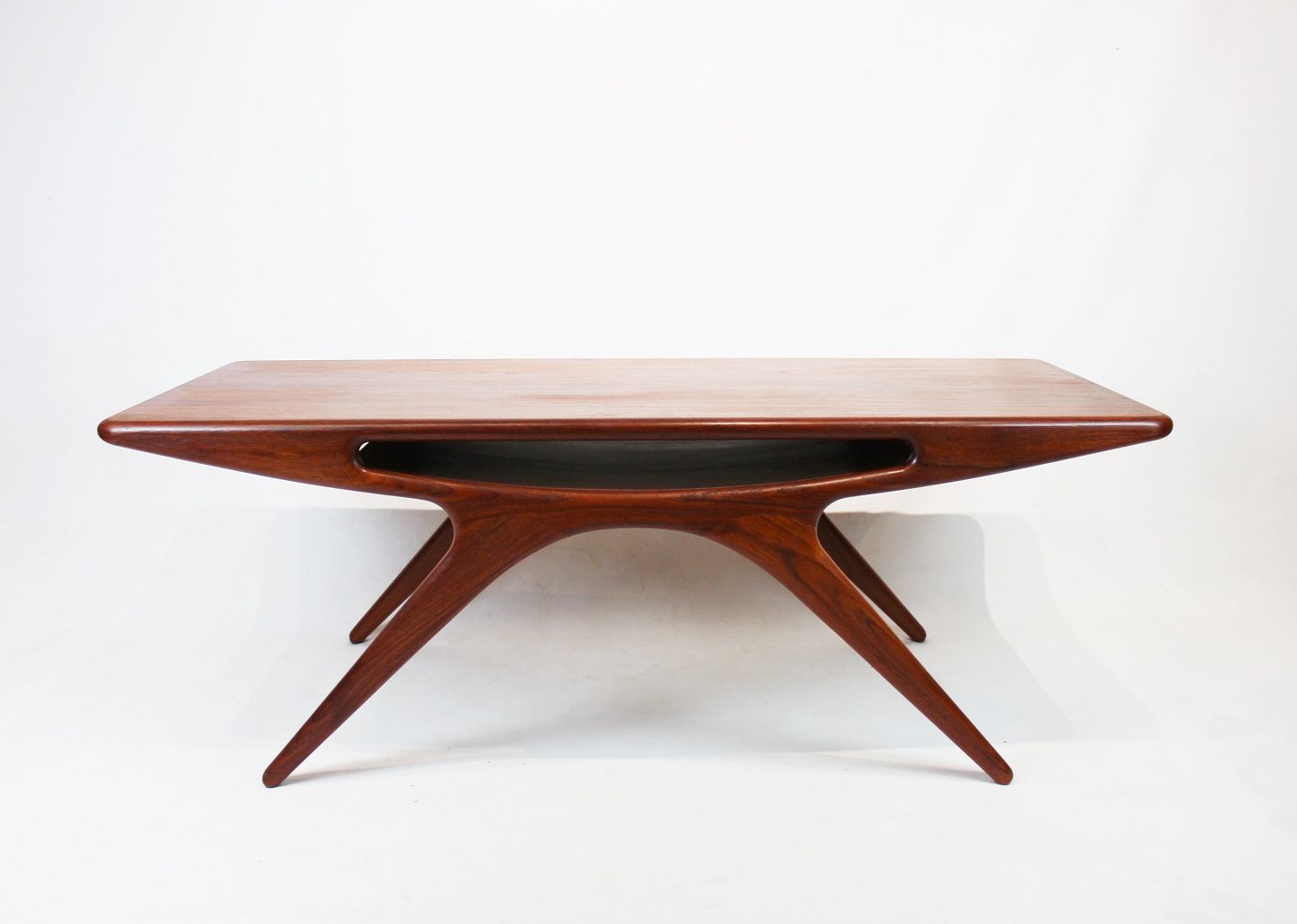 Sofabord, "Smilet" teak designet Johannes Andersen og fremstillet af CFC Si - Antik & Design