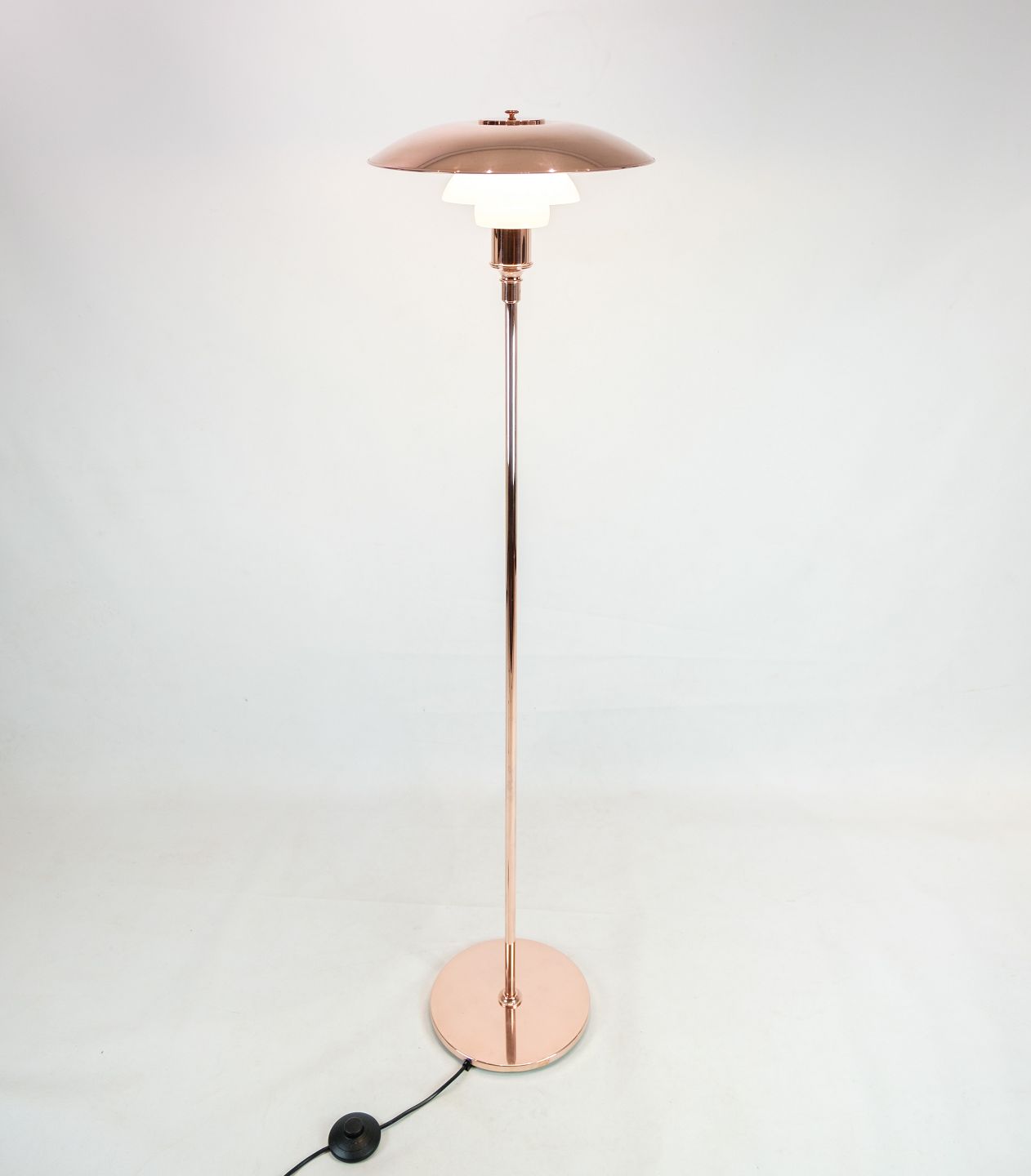 PH gulvlampe, model limited edition, kobber, Poul Henningsen, Louis Pou - Osted Antik & Design